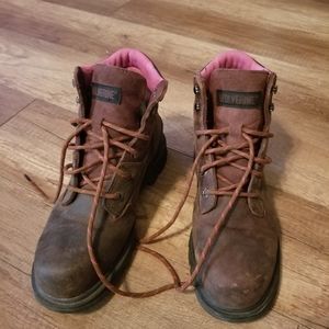 Wolverine brand steel toe boots